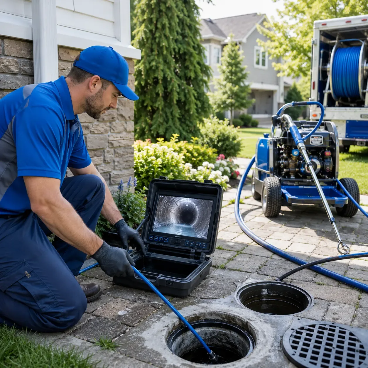 Outdoor drain cleaning professionals serving Thomasville, PA