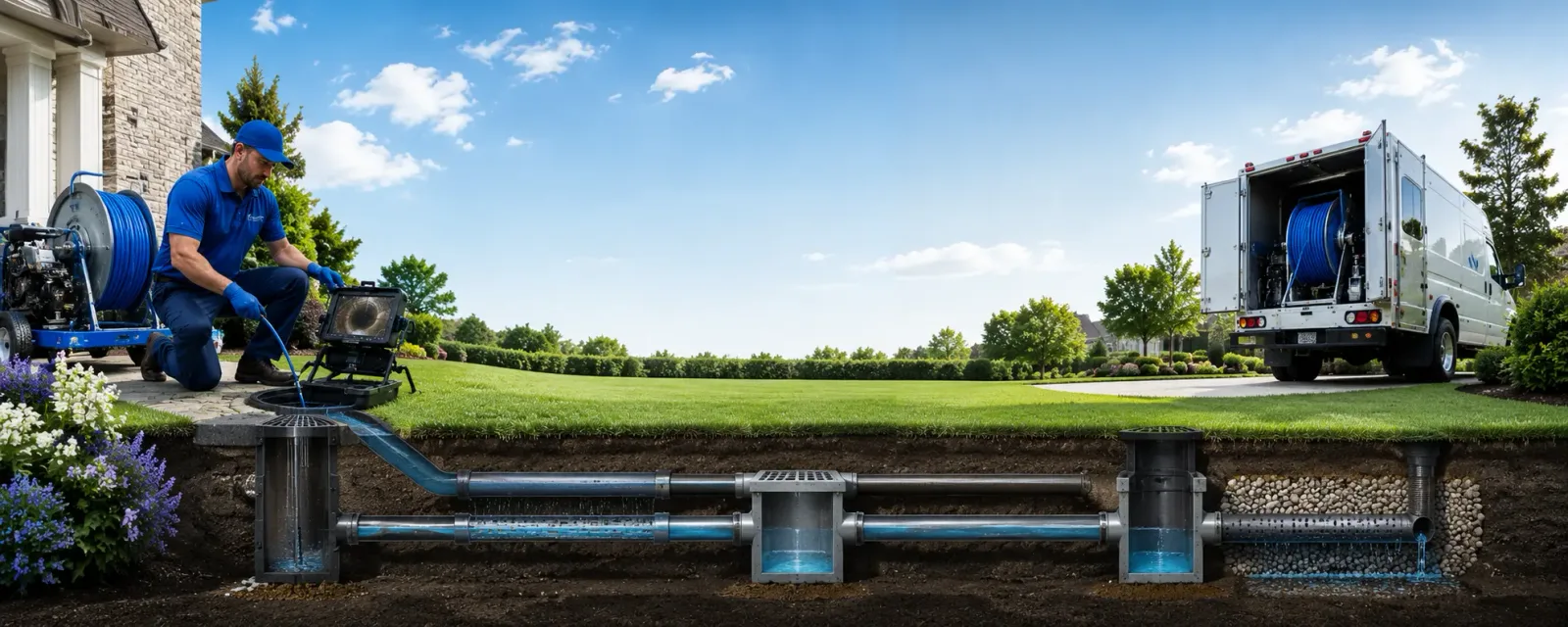 Outdoor drain cleaning information for Thomasville, PA